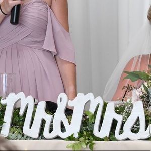 Mr. & Mrs. Wooden Sign for Wedding or Wall